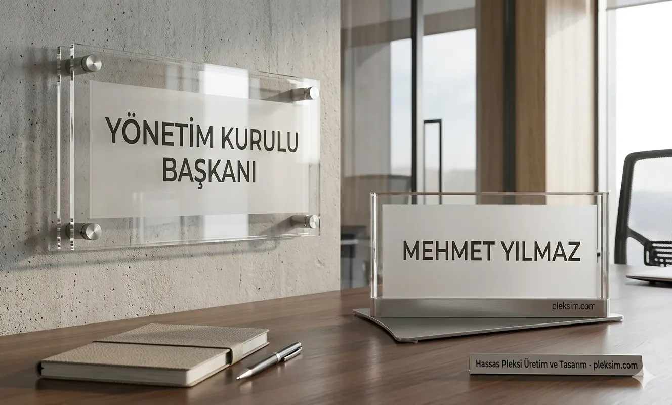 Kurumsal Ofis Tabelası ve Pleksi Kapı İsimliği - Tabela İmalatı